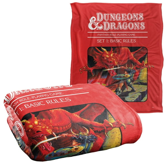 Dungeons and Dragons Basic Rules Cover Silky Touch Super Soft Throw Blanket 50' x 60'
