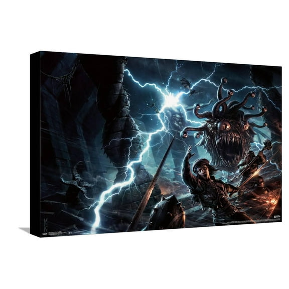 Dungeons and Dragons - Battle Canvas Wall Poster, 14.725" x 22.375"