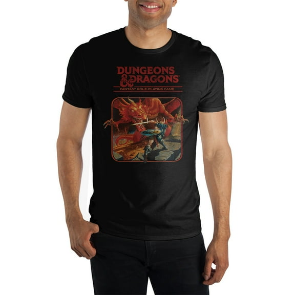 Dungeons and Dragons Black Short-Sleeve T-Shirt-X-Large