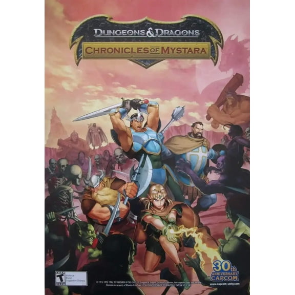Dungeons Dragons Chronicles of Mystara Video Game 2013 Capcom 14x20 poster