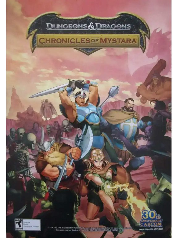 Dungeons Dragons Chronicles of Mystara Video Game 2013 Capcom 14x20 poster