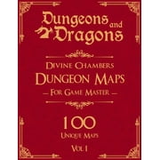 Dungeons and Dragons Divine Chambers Dungeon Maps for Game Masters Vol 1 100 Unique Temple Maps and Stories for TTRPGs, Paperback