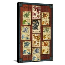 Dungeons and Dragons - Dragon Grid Canvas Wall Poster, 14.725" x 22.375"