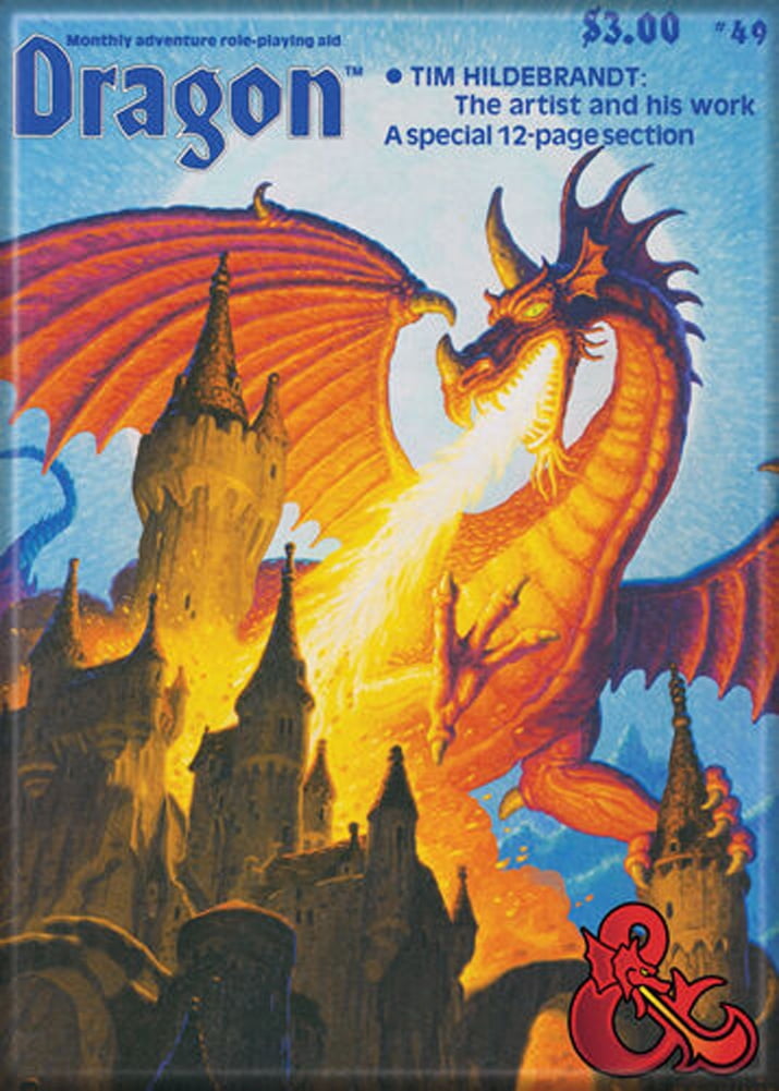 Dungeons and Dragons Dragon Magazine 69 3.5 x 2.5