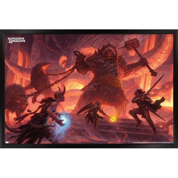 Dungeons and Dragons - Fire Giant Wall Poster, 14.725" x 22.375" Framed