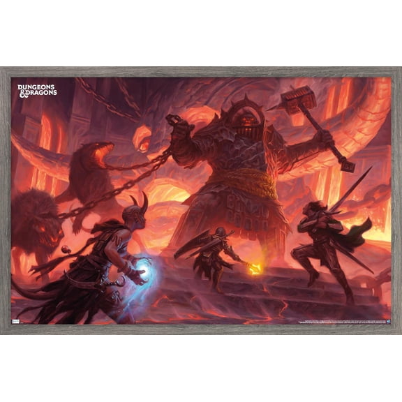 Dungeons and Dragons - Fire Giant Wall Poster, 22.375" x 34" Framed