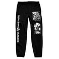 thumbnail image 1 of Dungeons and Dragons Game Dice and Logo Men's Black Sweatpants-XS, 1 of 1