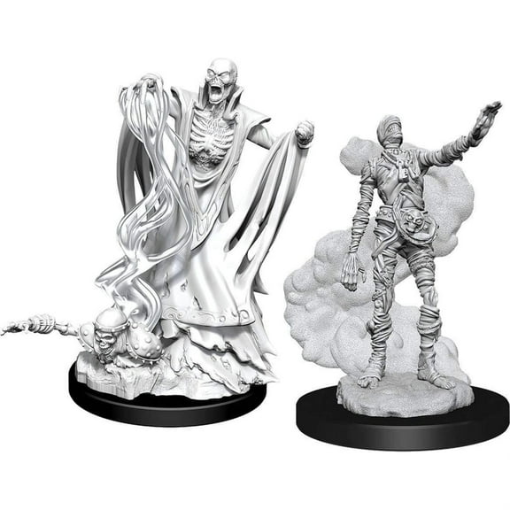 WizKids D&D Nolzurs Marvelous Upainted Miniatures: Wave 11: Lich & Mummy Lord
