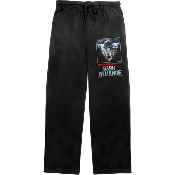Dungeons and Dragons Poster and Logo Men's Drawstring Sleep Pajama Pants-XL