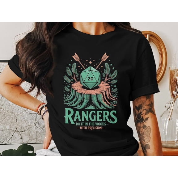 Dungeons and Dragons Ranger Shirt, Funny Dnd Class Sweatshirt, TTRPG Gamer Gift, Fantasy Dice Shirt, Archer RPG Apparel, D20 Nerd Shirt