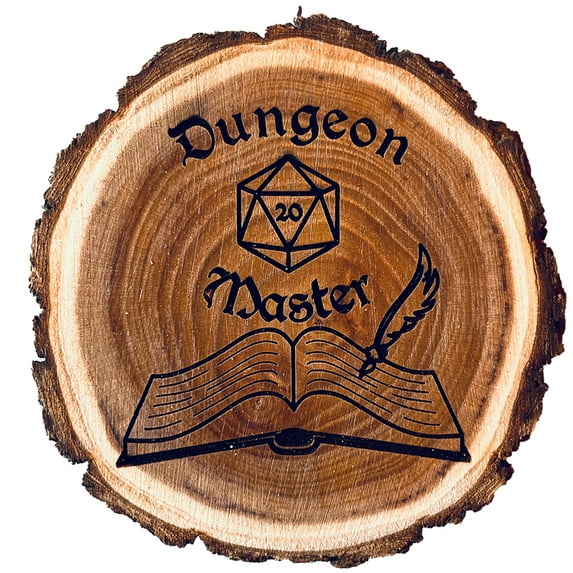 Dungeons and Dragons Real Wood Dungeon Master DnD Coaster | DnD Accessories | DnD Gift for Men | Dungeon Master Gift | DnD Stuff | D&D Gifts