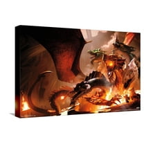 Dungeons and Dragons - TIAMAT Canvas Wall Poster, 14.725" x 22.375"