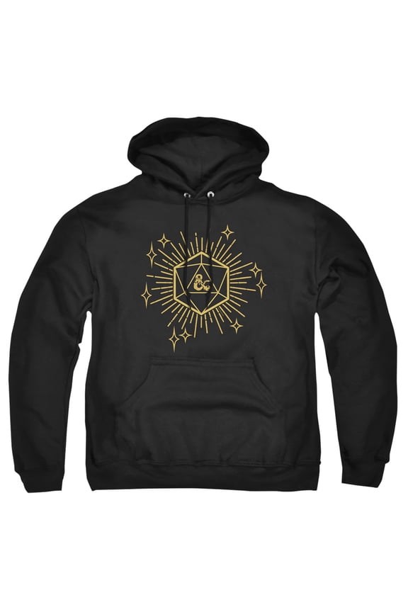 Dungeons and Dragons Year of the Dragon Lucky D20 Unisex Adult Pull-Over Hoodie (3X-Large) Black