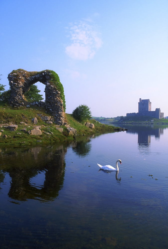 Dunguaire Castle Kinvara Co Galway Ireland Canvas Art - The Irish Image Collection Design Pics (12 x 18)