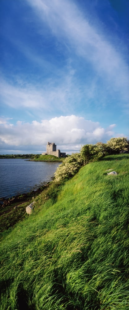 Dunguaire Castle Kinvara Co Galway Ireland Canvas Art - The Irish Image Collection Design Pics (18 x 44)