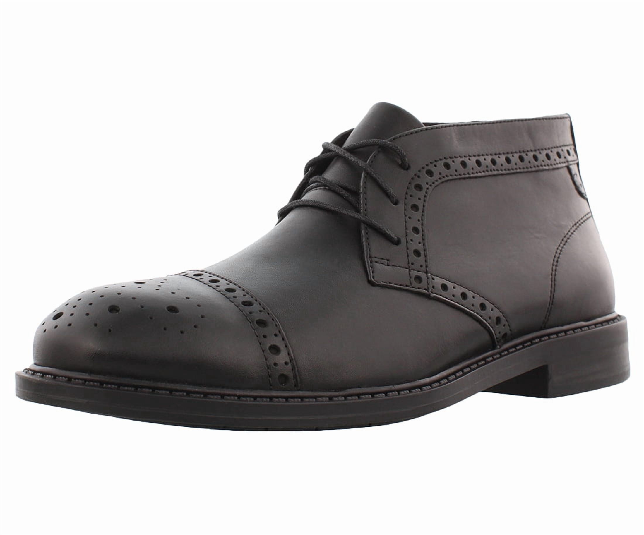 Dunham Gavin-Dun Chukka Boots, Black Leather, Men\'s 8.5 M Dunham 8000 Mid Boot Black – 2BigFeet main image 4