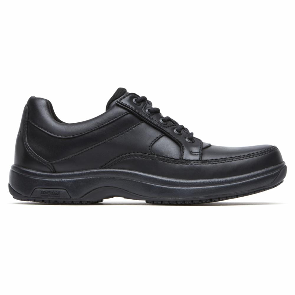 Dunham Men's 8000 Ubal Sneaker - Classic Black Casual Shoes With Cushioning, Wide Width 2E Available (Size 16)