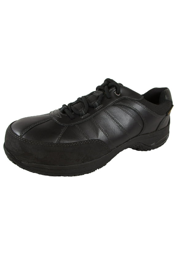 Mens Lexington Steel Toe Lace Up Shoes, Black, US 9
