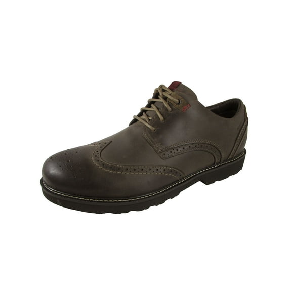 Dunham Mens REVDare Wingtip Oxford Shoes, Stone, US 8