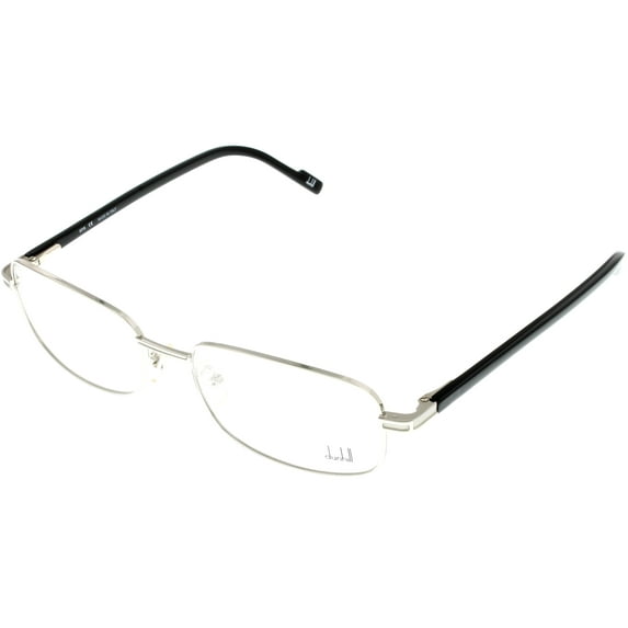 Dunhill Eyewear Frame Men Silver Black Rectangular DU67 01