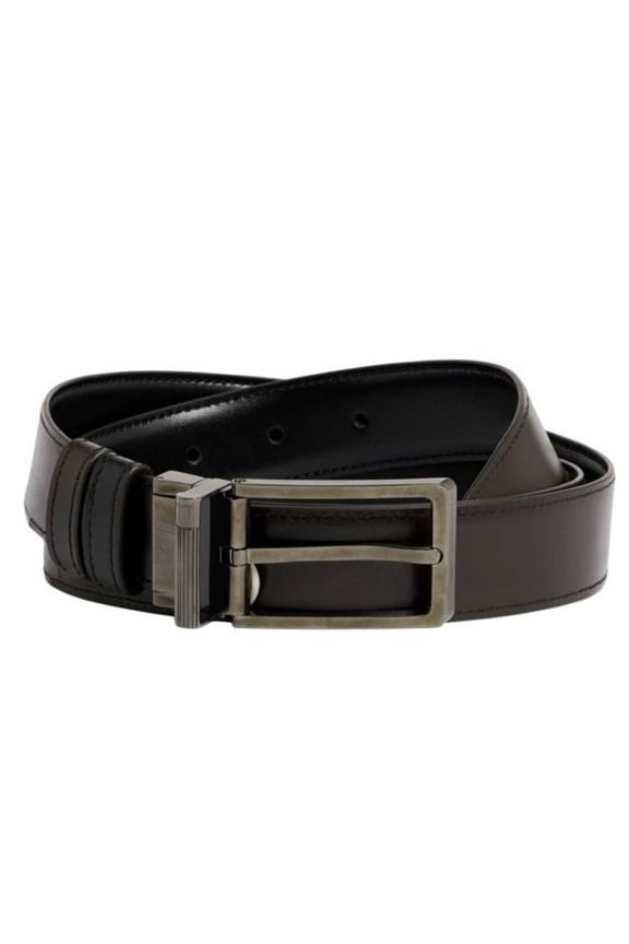 Reversible 30mm Smooth Leather Belt, Size 42"