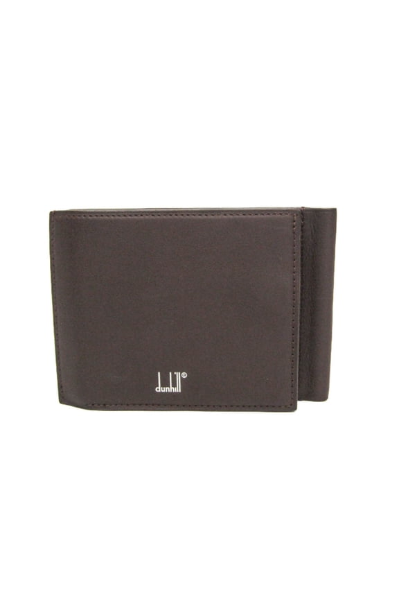 Pre-Owned Dunhill Wallet With Notepad Men's Leather Bill Wallet (tri-fold) Brown