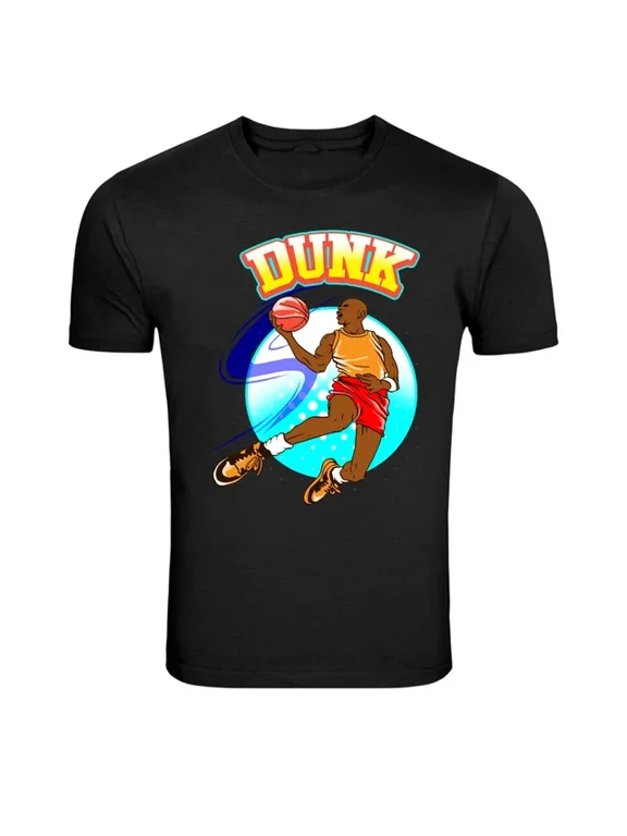 Dunk Basketball Player Sports Retro Graphic Classic Look For Casual Occasions T-Shirt, Size S-5XL