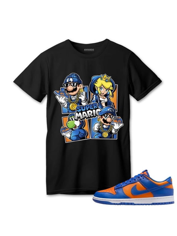 Dunk Low Knicks T-Shirt Match Familia Super MRO Up to size 4XL