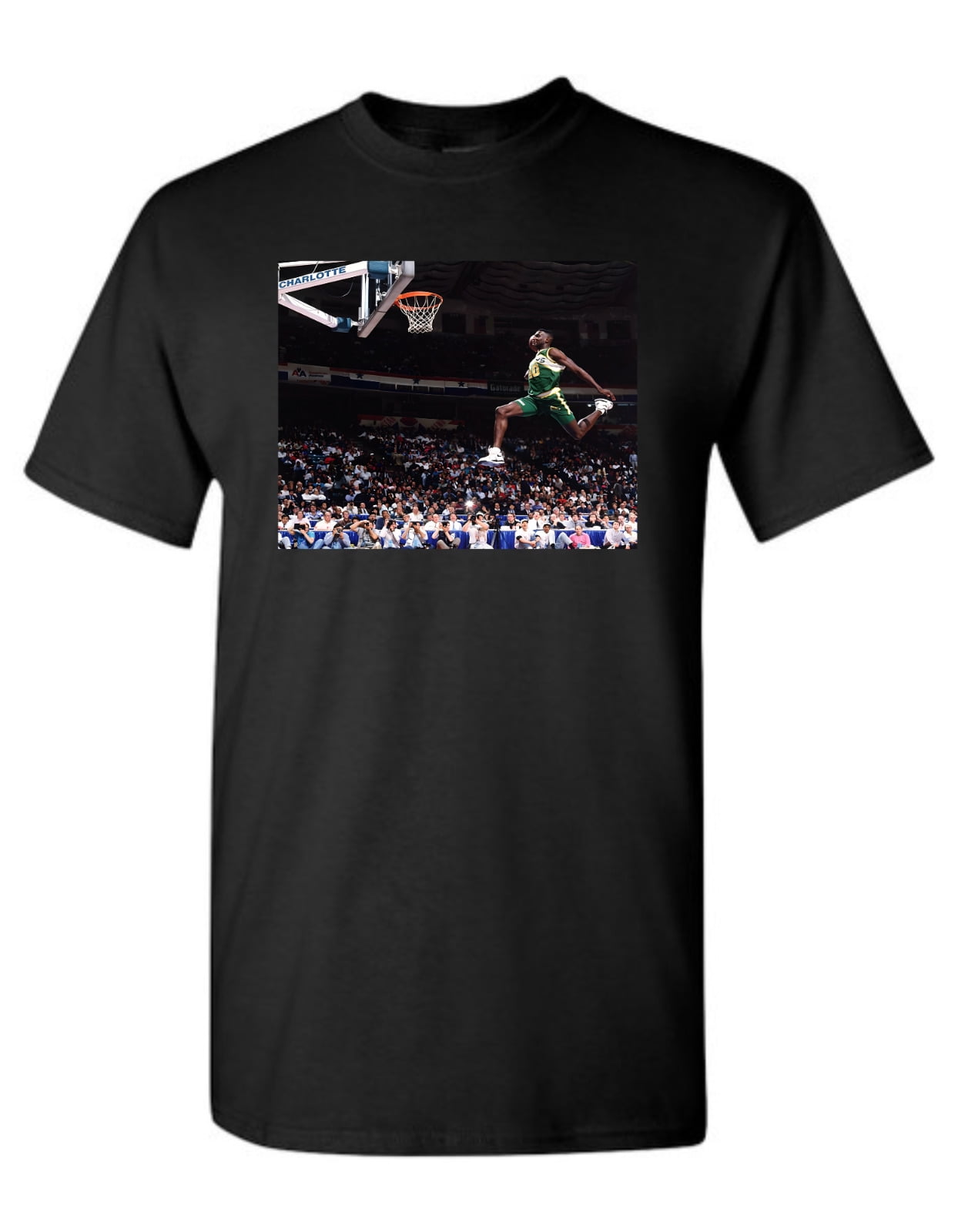 Dunk Shawn Kemp Seattle Supersonics Graphic Printed T Shirt NWOT
