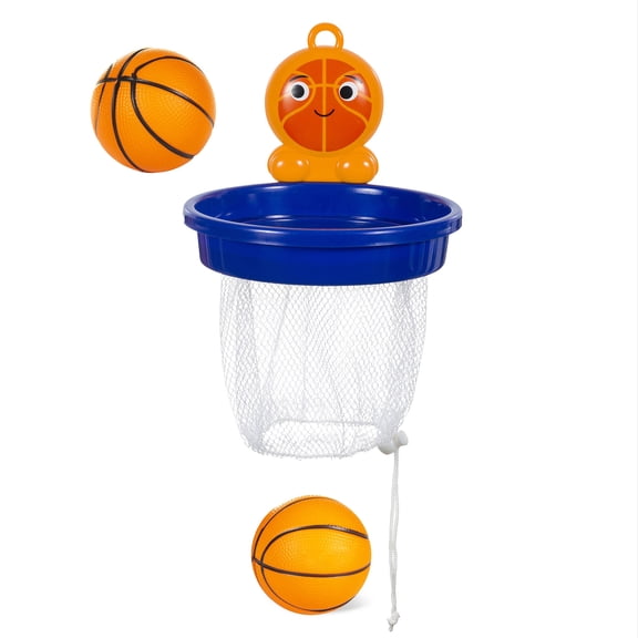Tiger Tribe Bath Ball Dunk Time - Interactive Toddler Bath Toy with Floating Basketballs & Suction Backboard for Enhancing Motor Skills in Kids 3-7 Years