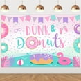thumbnail image 1 of Dunk and Donuts Pool Party Backdrop Dunk and Donuts Pool Party Decorations Donut Pool Party Supplies for Swimming Pool Party, 1 of 6