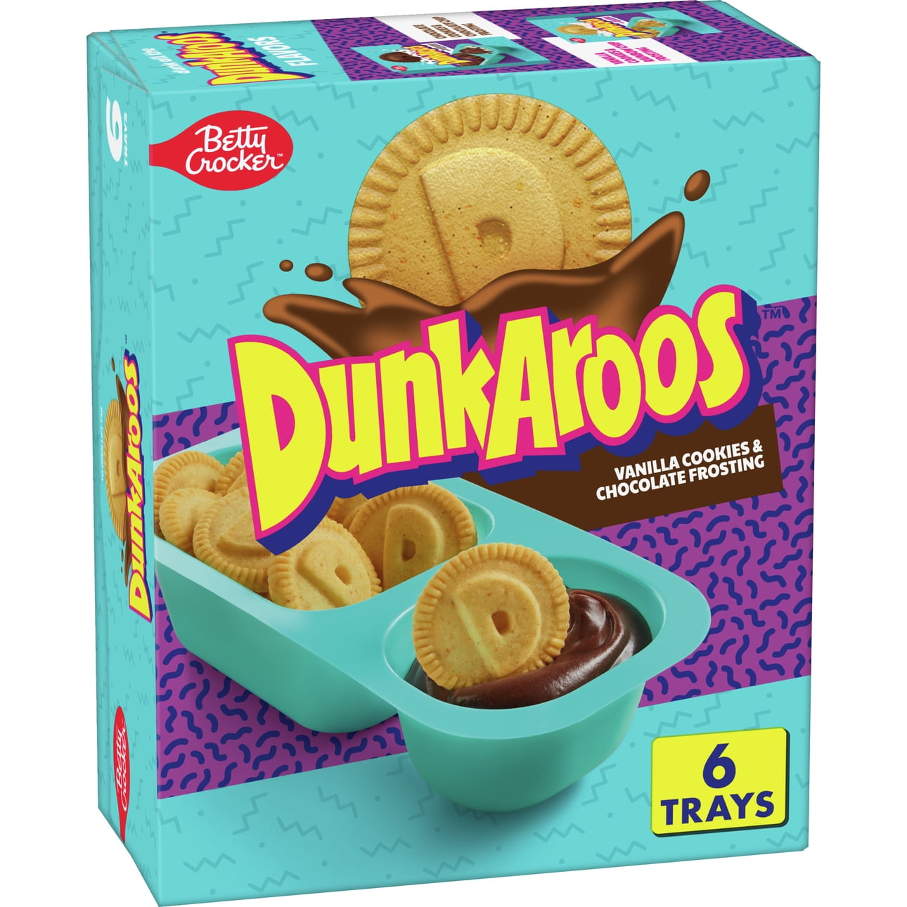 DunkAroos Chocolate Cookies and Double Chocolate Frosting, 6 Count