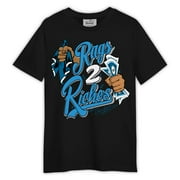 Dunkare Graphic Tees Men 9 Powder Blue Shirt White Shirt Men Womens T Shirts Black Graphic Tee Powder Blue 9s Rag 2 Riches