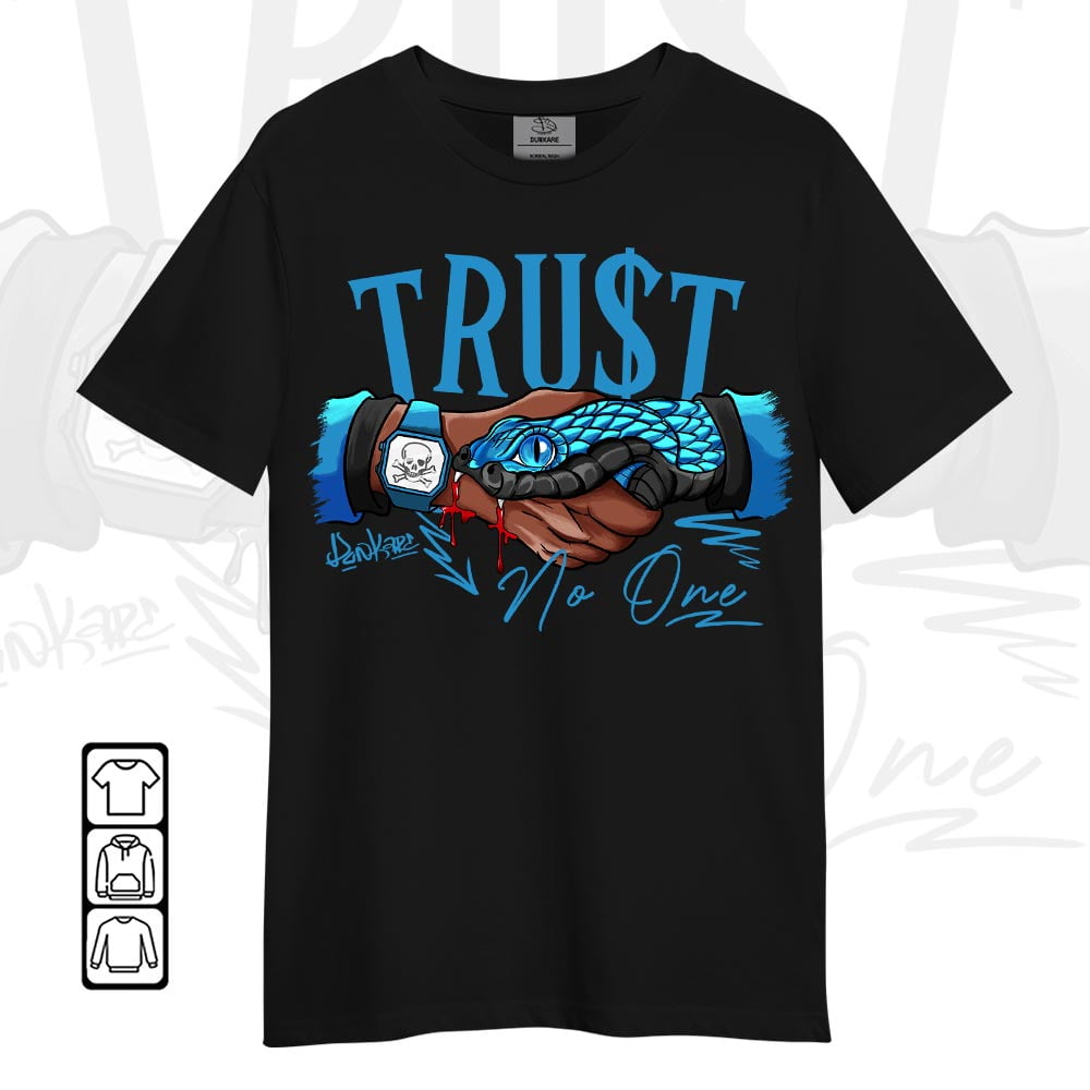 Dunkare Shirt to Match 9 Powder Blue Shirt, Bad Girl HAHA Powder Blue