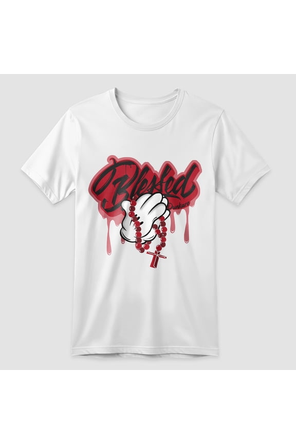 Shirt to Match Bred Velvet 11s, 11 Bred Velvet Graphic Tees, God Blessed Drip Y2K Tops, Streetwear for Women Black