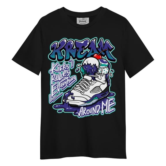 Dunkare Shirt to Match Retro Grape 5s - Kream Kicks Rule Everything