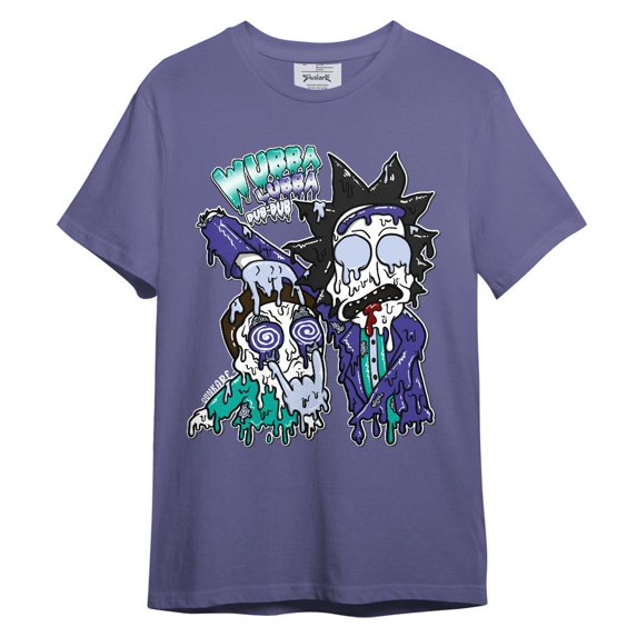 Dunkare Sneaker Match T Shirt Retro Grape 5s – Rick Drip Funny Scary Autumn Graphic Tee for Men Women