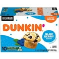 thumbnail image 1 of Dunkin’ Blueberry Muffin Ground Coffee, Keurig K-Cup Pods, 10 Count, 1 of 1