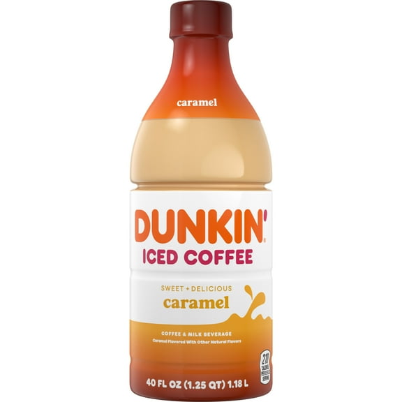 Dunkin' Caramel, Iced Bottled Coffee Drink, 40 fl oz