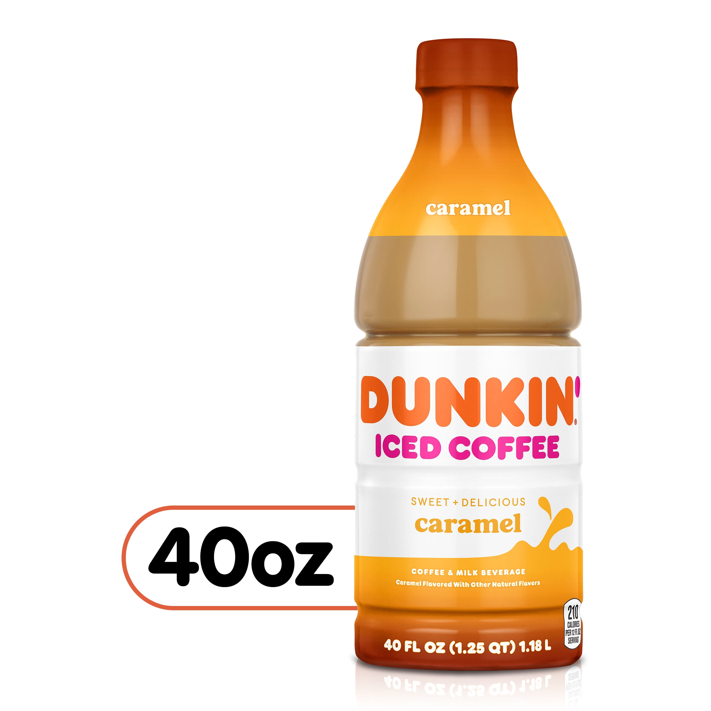 Dunkin' Caramel, Iced Bottled Coffee Drink, 40 fl oz