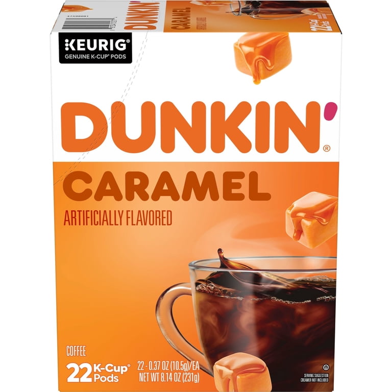 Dunkin', Caramel Me Crazy Coffee, 22 K-Cup Pods for Keurig