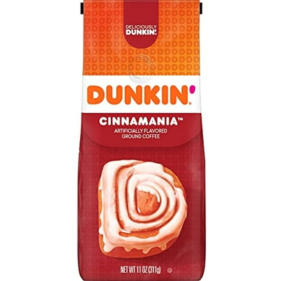 Dunkin Cinnamania Flavored Ground Coffee, 11 Ounces