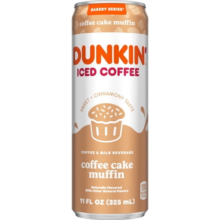 Dunkin' Coffee Cake Muffin Iced Coffee 11 fl oz