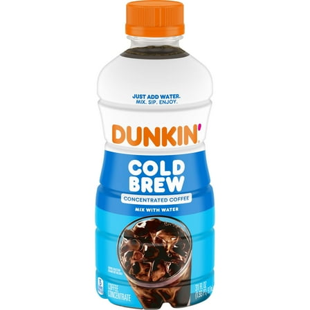 Dunkin’ Cold Brew Concentrated Coffee, 31 Fl oz Bottle