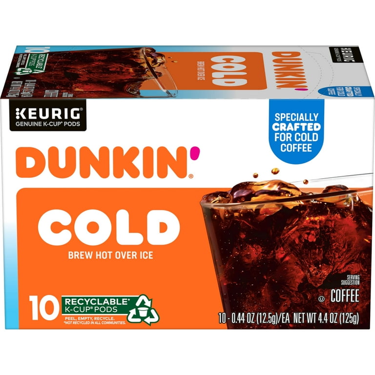 Dunkin' Cold Coffee, 60 Keurig K-Cup Pods 