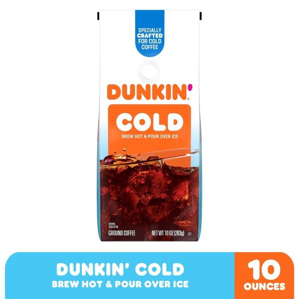 Dunkin' Dunkin’ Cold Ground Coffee, 10 oz Bag