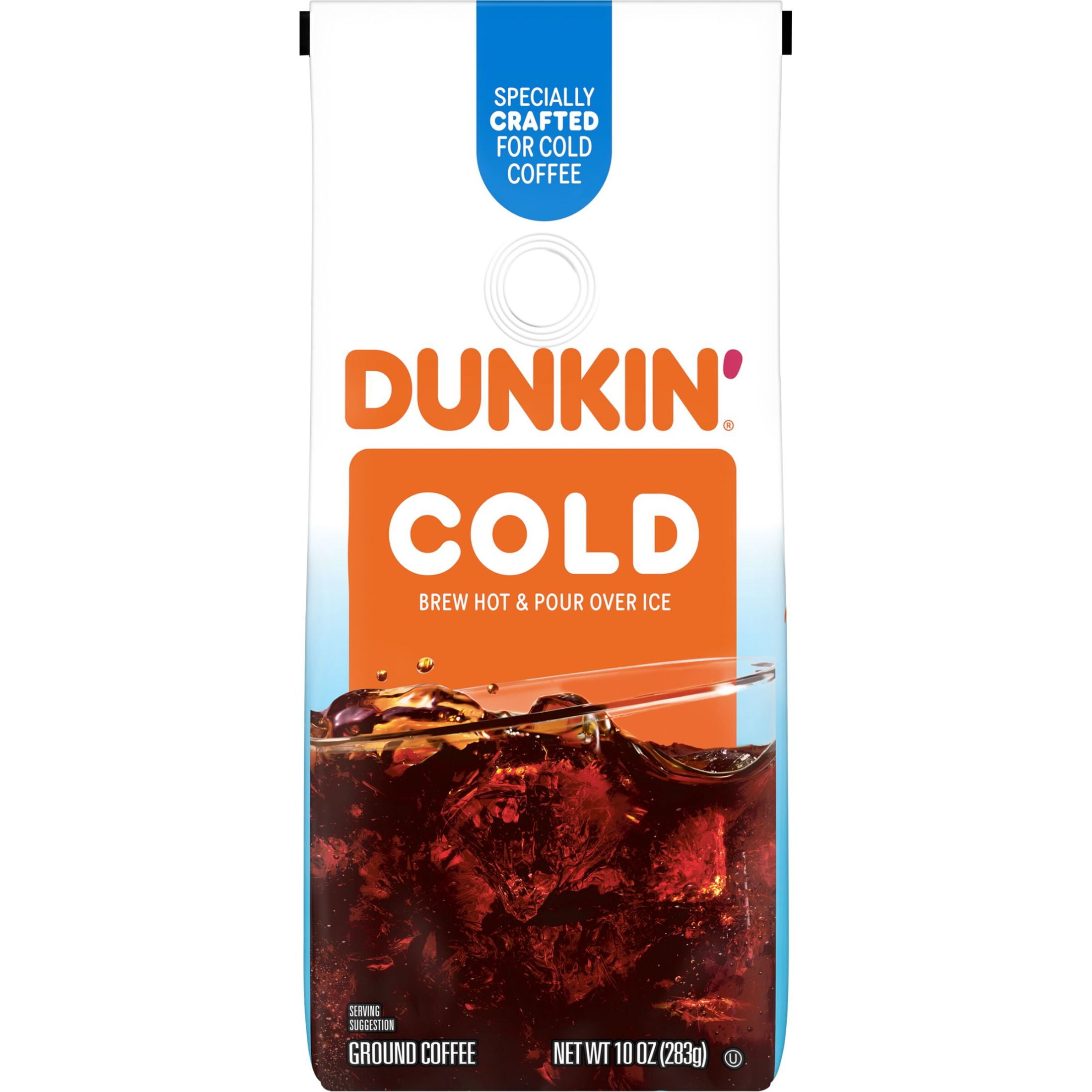 Dunkin Cold Ground Coffee, 10 oz Bag