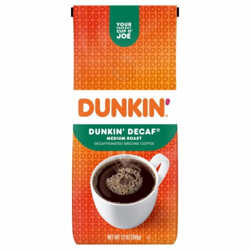 Dunkin' Decaf Medium Roast Ground Coffee 12 oz - Pack of 2