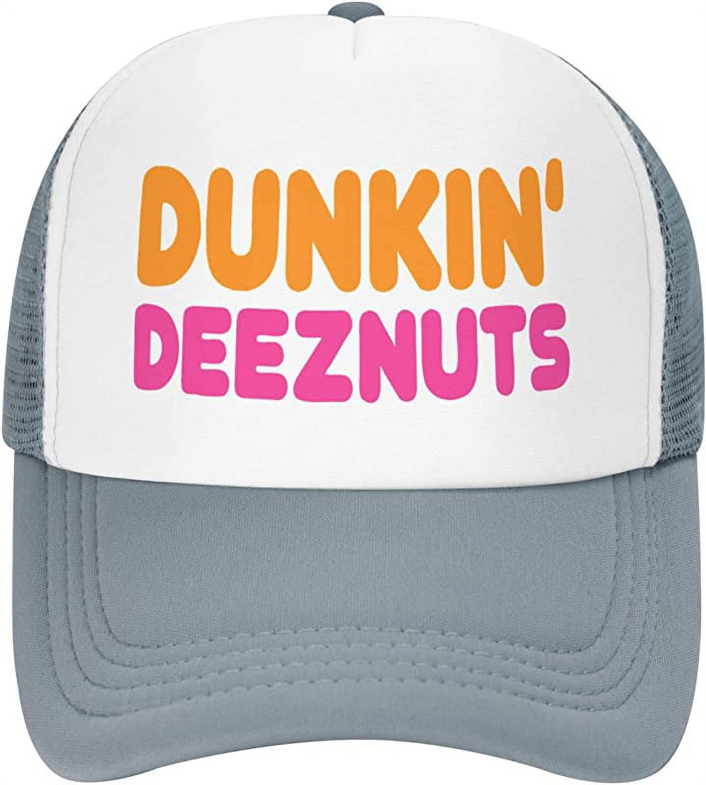 Dunkin Deez Nuts Hat - Funny Silly Party Trucker Hats - Vintage Novelty ...