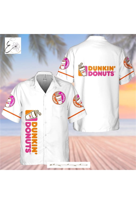Dunkin Donuts Coffee All Over Print 3D Hawaiian Shirt